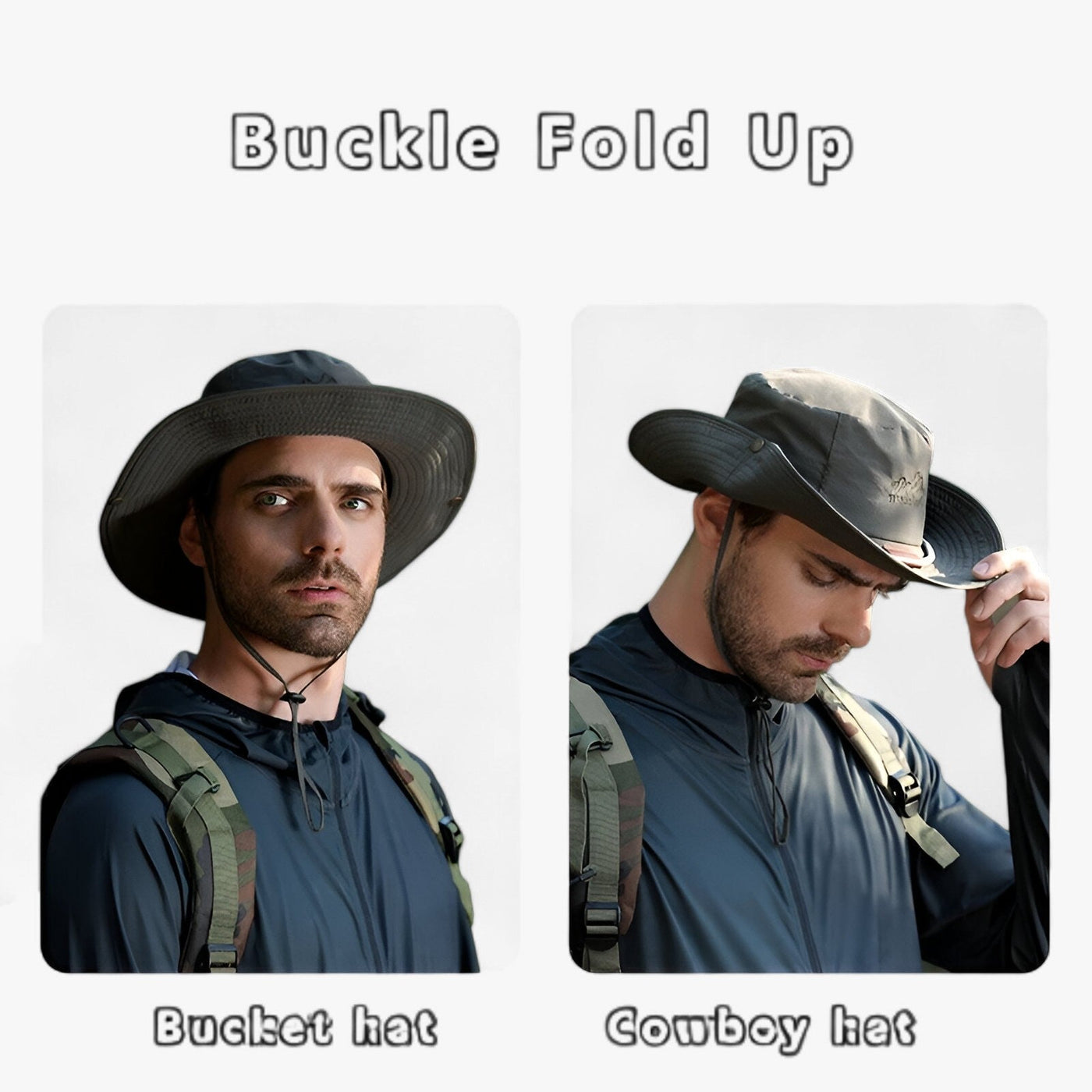 Unisex UV-Schutz Wasserdichter Bucket-Hut – Johnny