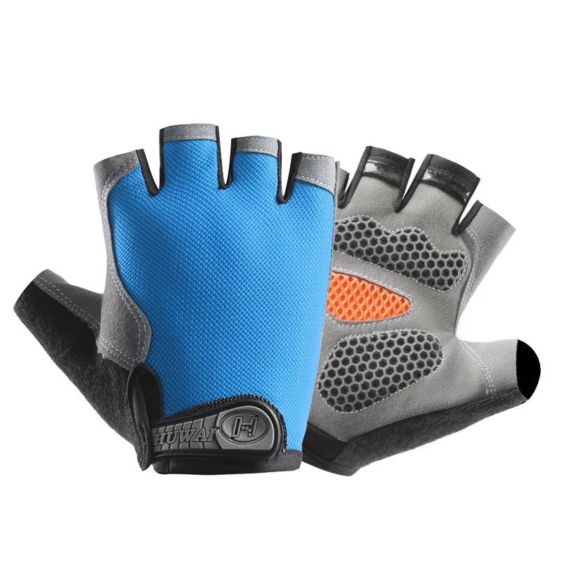 Avelena | Atmungsaktive Halb-Finger Radfahren & Fitness Handschuhe - Rutschfestes Design