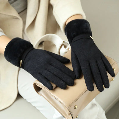 Avelena | Winter Damen Touchscreen Handschuhe - Fleecefutter
