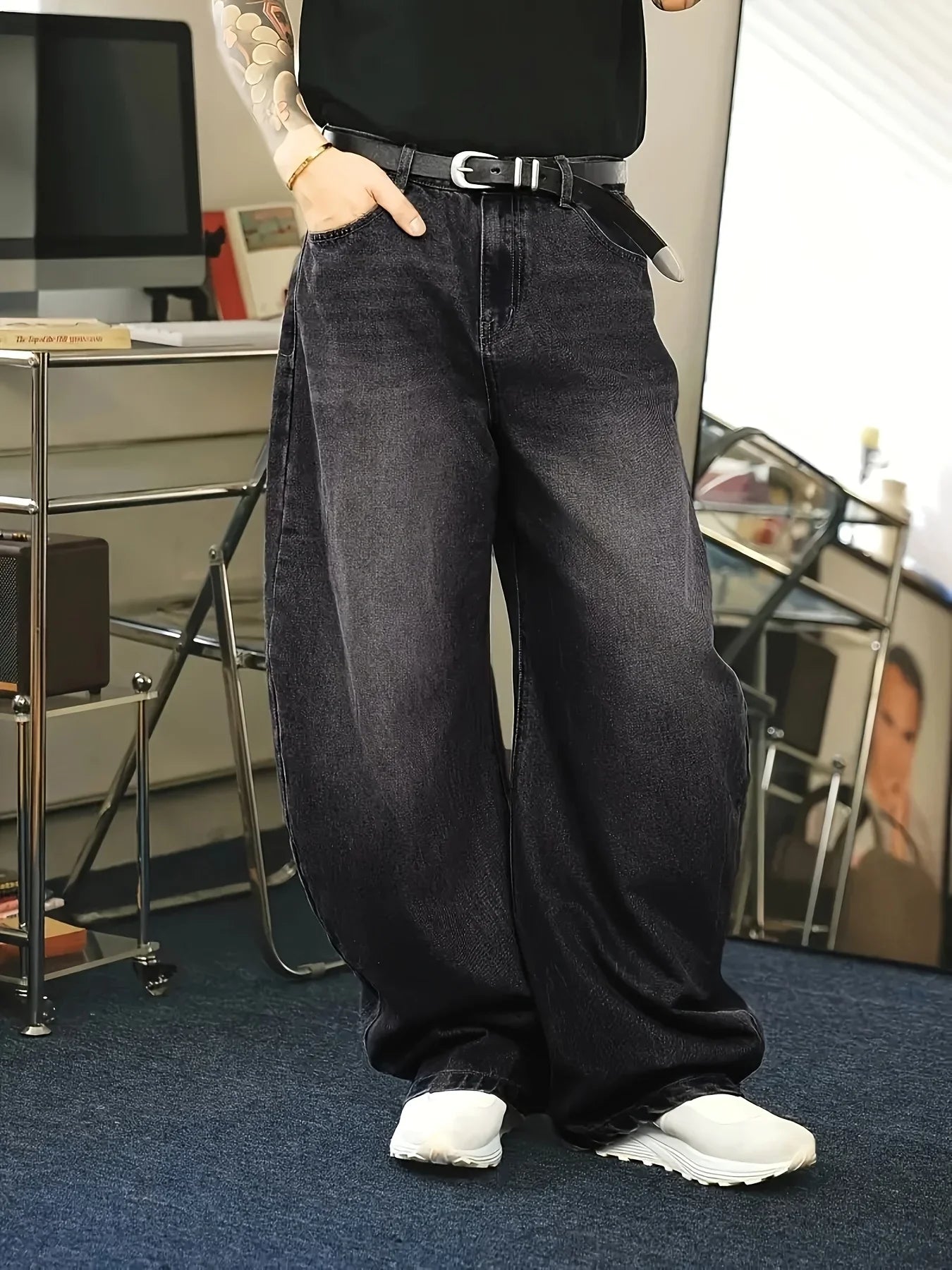 Lässige Baggy-Jeans für Herren | Lockere Passform