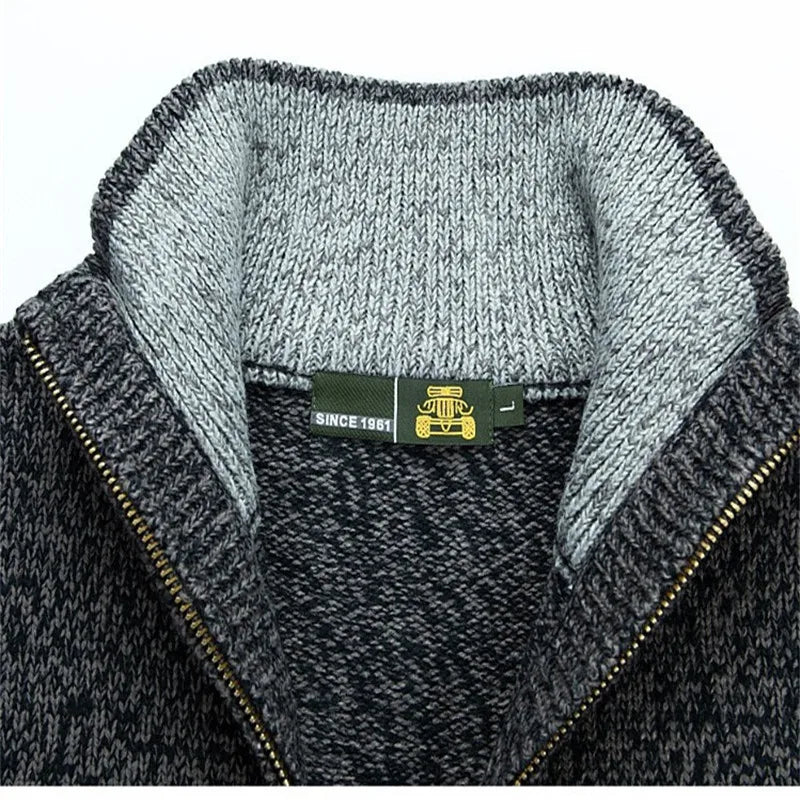 Thomas | Zip-Up Vintage Cardigan