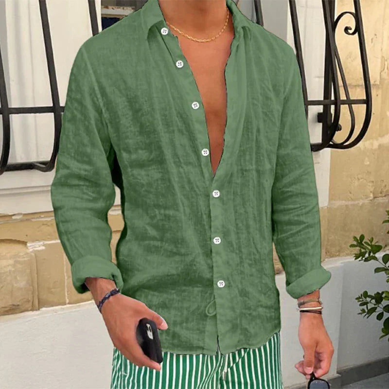 Atmungsaktiv & Locker Geschnittenes Sommerhemd für Herren – Taro