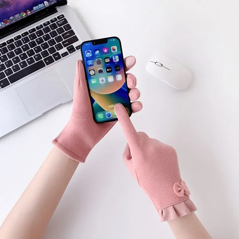 Avelena | Frauen Winter Touchscreen Winddichte Handschuhe - Kältebeständige Radfahren & Sportausrüstung