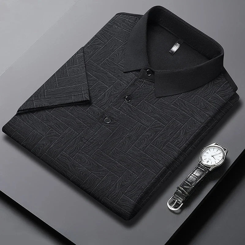 ROSSI ROMA | Luxus-Polo mit Muster
