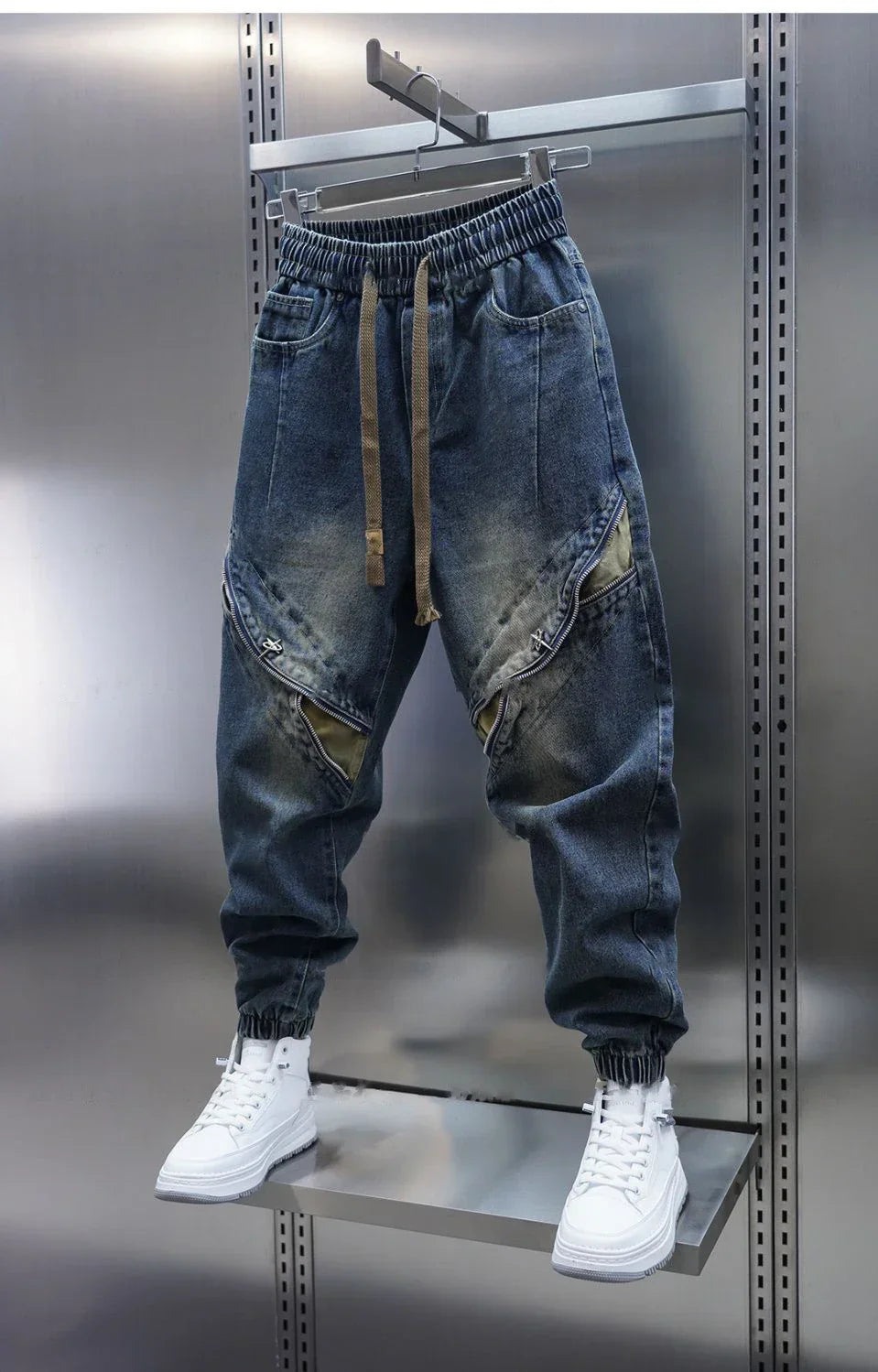 Ottavio™ - Trendige Baggy-Jeans mit Abnehmbarer Gürtel