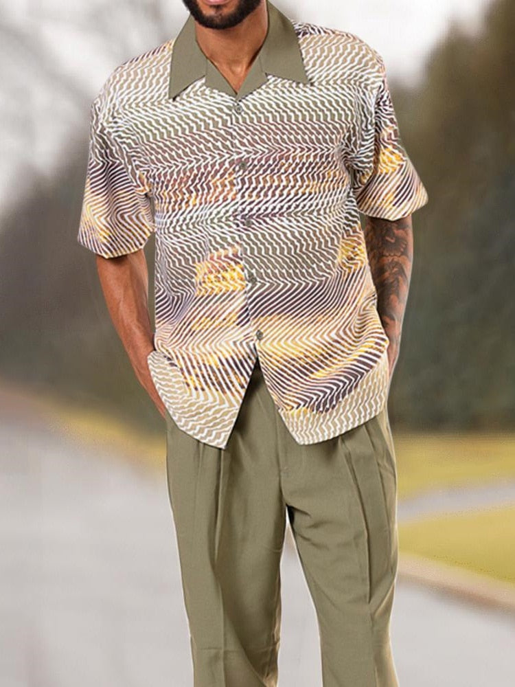 Stylisches Herren Zweiteiler-Set für warme Tage - SommerKlassiker