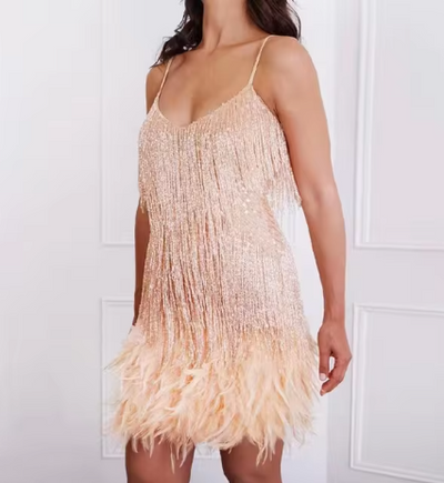 Alana | Moderne Eleganz mit verspielten Details Damen Minikleid