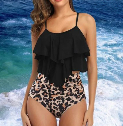 Tankini mit Rüschen und Hohem Bund – Neriah