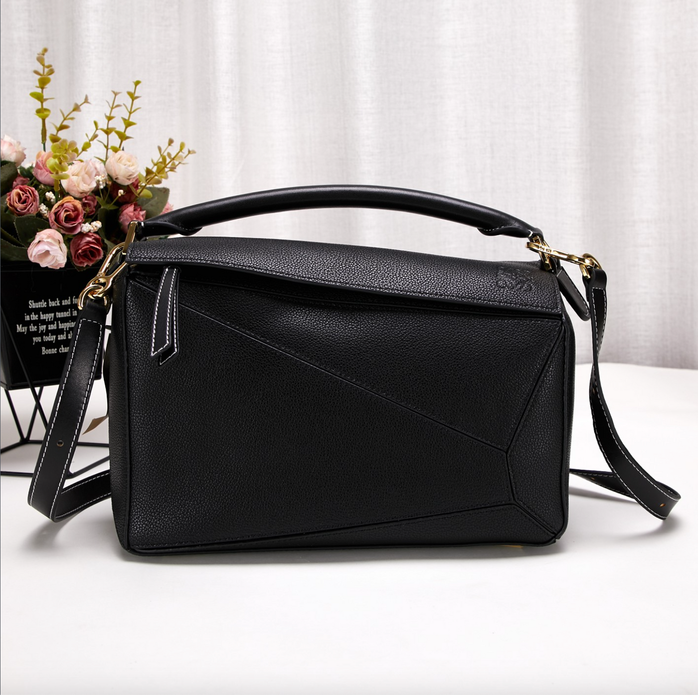 Rechteckige Strandtasche aus veganem Leder – Nachhaltig & Stilvoll