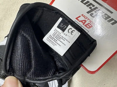 Avelena | Herren Schwarze Leder Motorradhandschuhe – Racing Stil