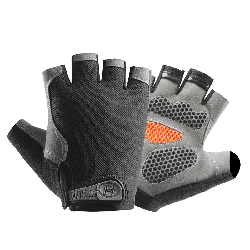 Avelena | Atmungsaktive Halb-Finger Radfahren & Fitness Handschuhe - Rutschfestes Design