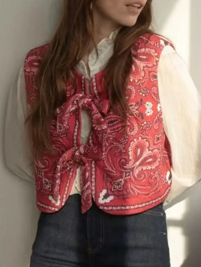 Y2K Bandana Wickel-Top Trendiges Cropped Streetwear-Oberteil - Liora