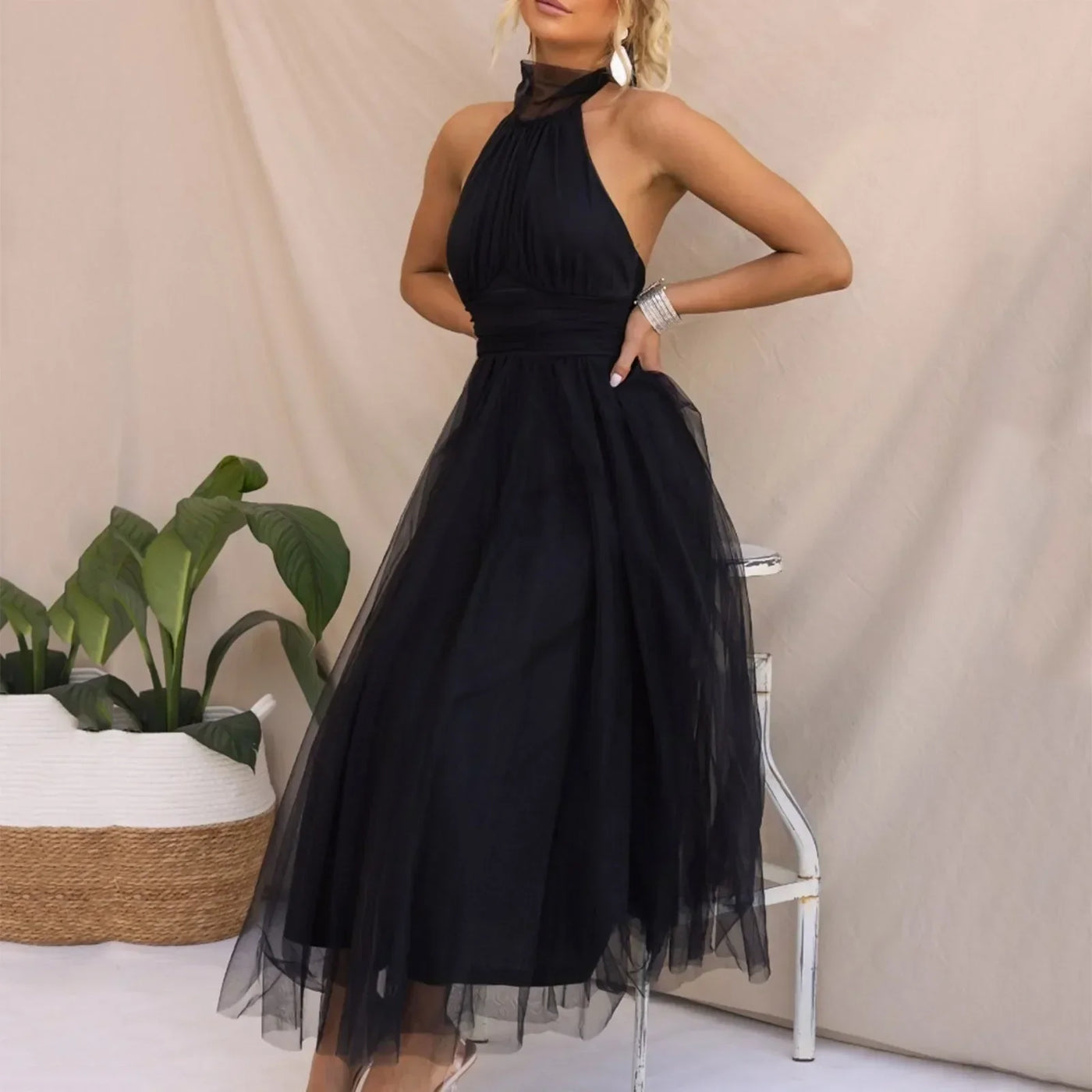 Elegantes ärmelloses Kleid Coraline – Schick und Bequem