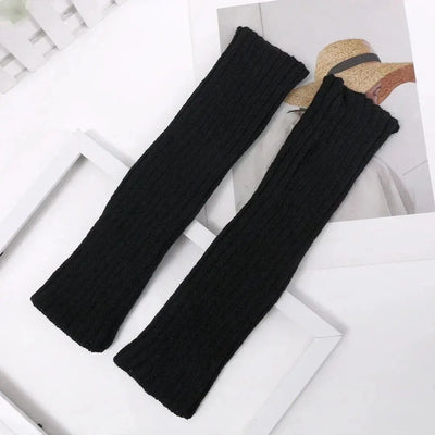 Avelena | Damen Fingermittens Strick – Winter Armwärmer
