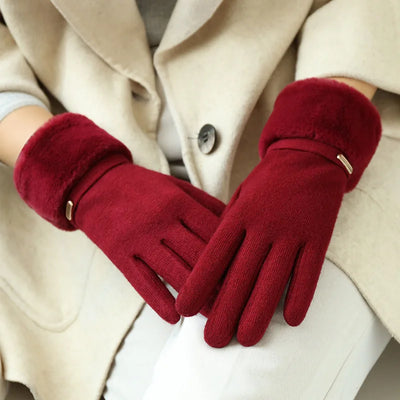 Avelena | Winter Damen Touchscreen Handschuhe - Fleecefutter