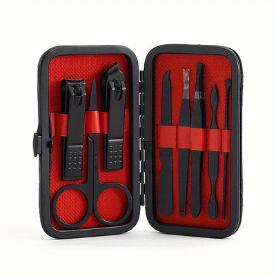 Avelena | 8-Teiliges Edelstahl-Nagelknipser- und Pedikürscheren-Set