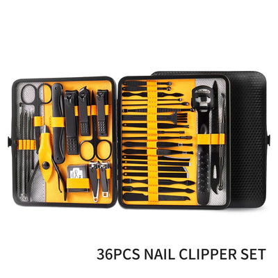 Avelena | 4/36 Stk Nageltrimmer Maniküre-Werkzeug Set - Tragbares Pflege Kit