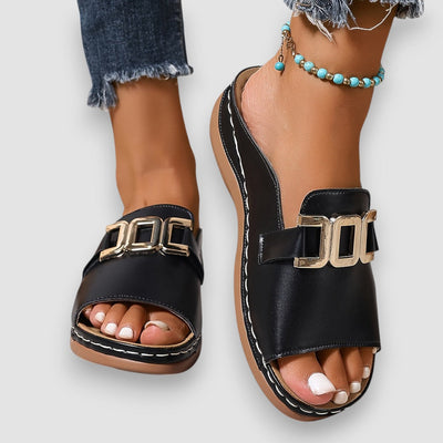 SensoLux | Elegante Damen Sandalen mit Komfort Keilabsatz