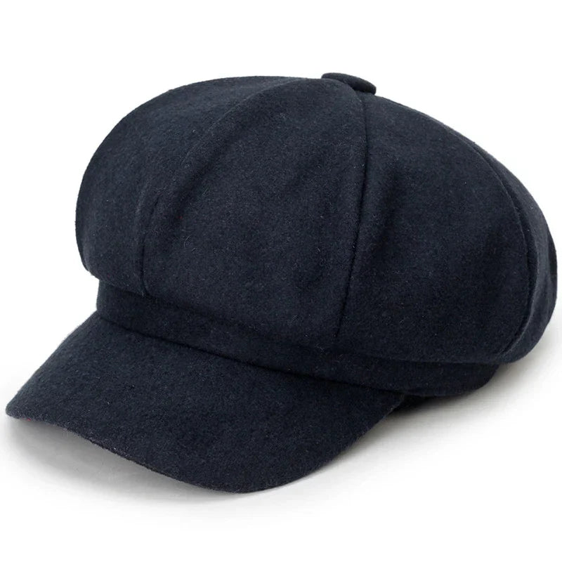 Avelena | Unisex Wollberet - Einfarbige Winddichte Wintermütze