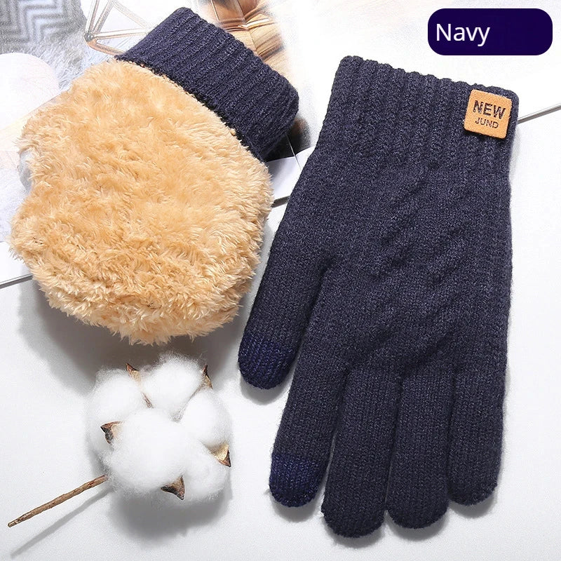 Avelena | Strickthermische Winterhandschuhe -Touchscreen Vollfinger