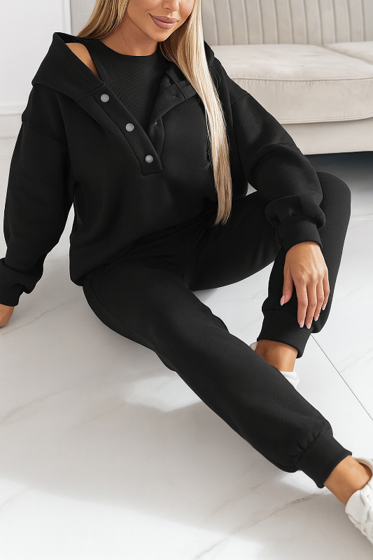 Sportliches Damen-Hoodie-Set – Sweatshirt für Freizeit und Sport