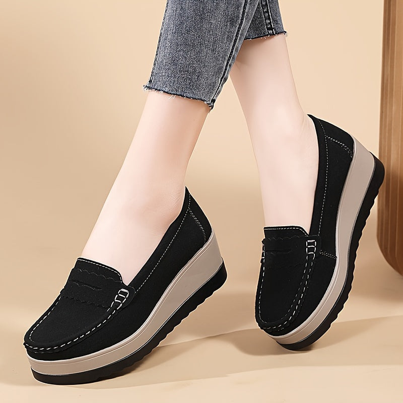 StrideLux™ – Bequeme Plateau Loafer für Damen