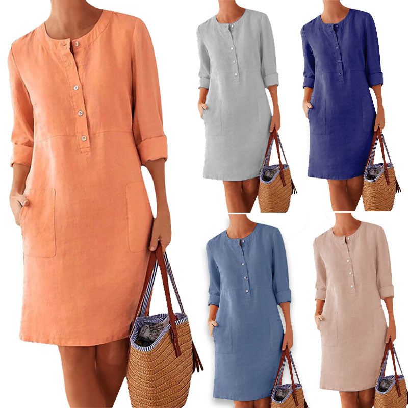 Luftiges Sommerkleid mit frischer Farbe – Nika