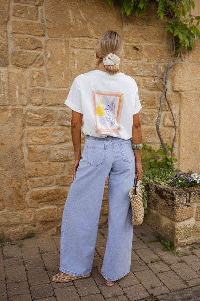 Jaycee | T-Shirt Vogel - ecru