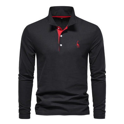 Langarm Herren Polo Pullover