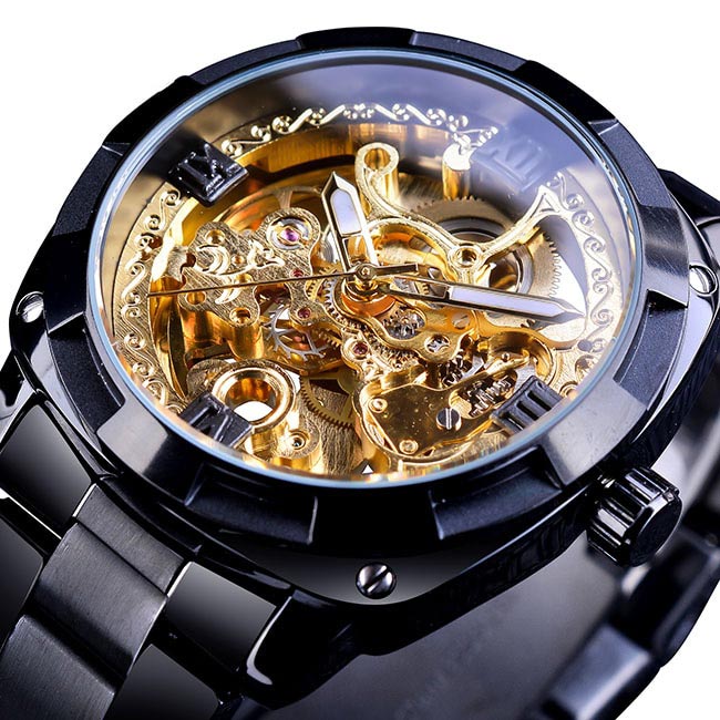 Elegante Transparente Herren Uhr