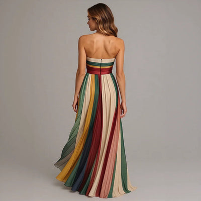 Flora | Langes Kleid aus feinem Stoff