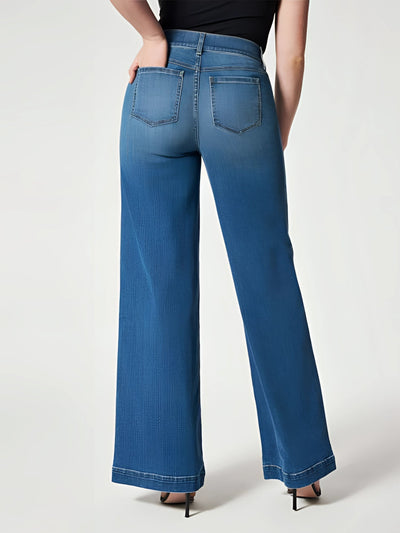 Retro Jeans mit weitem Bein
