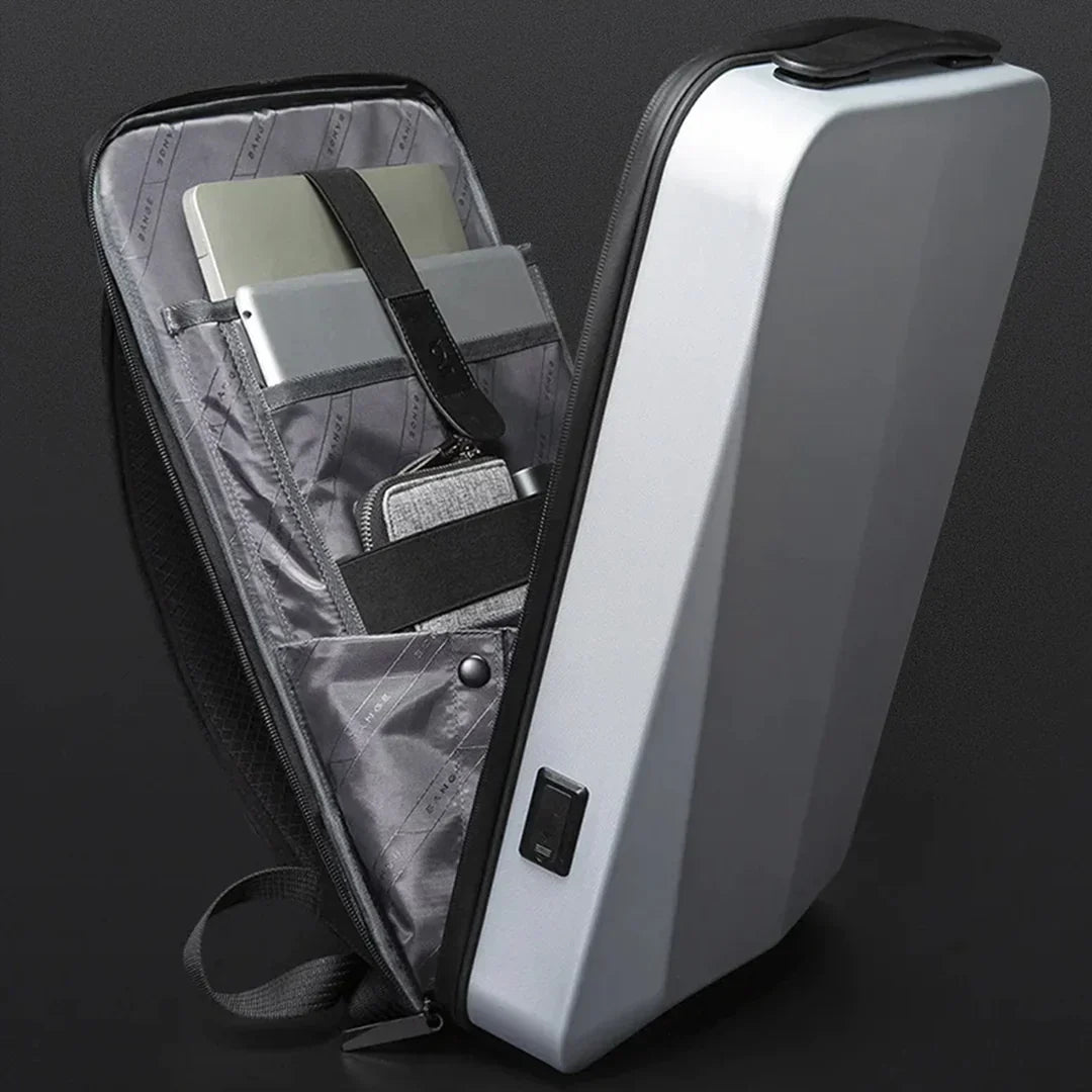 Geräumiger Herren-Rucksack mit Ladeanschluss | Hartschale