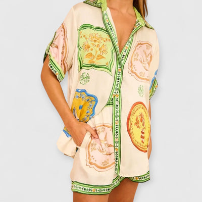 Rhoswen | Lässiges Shorts-Set