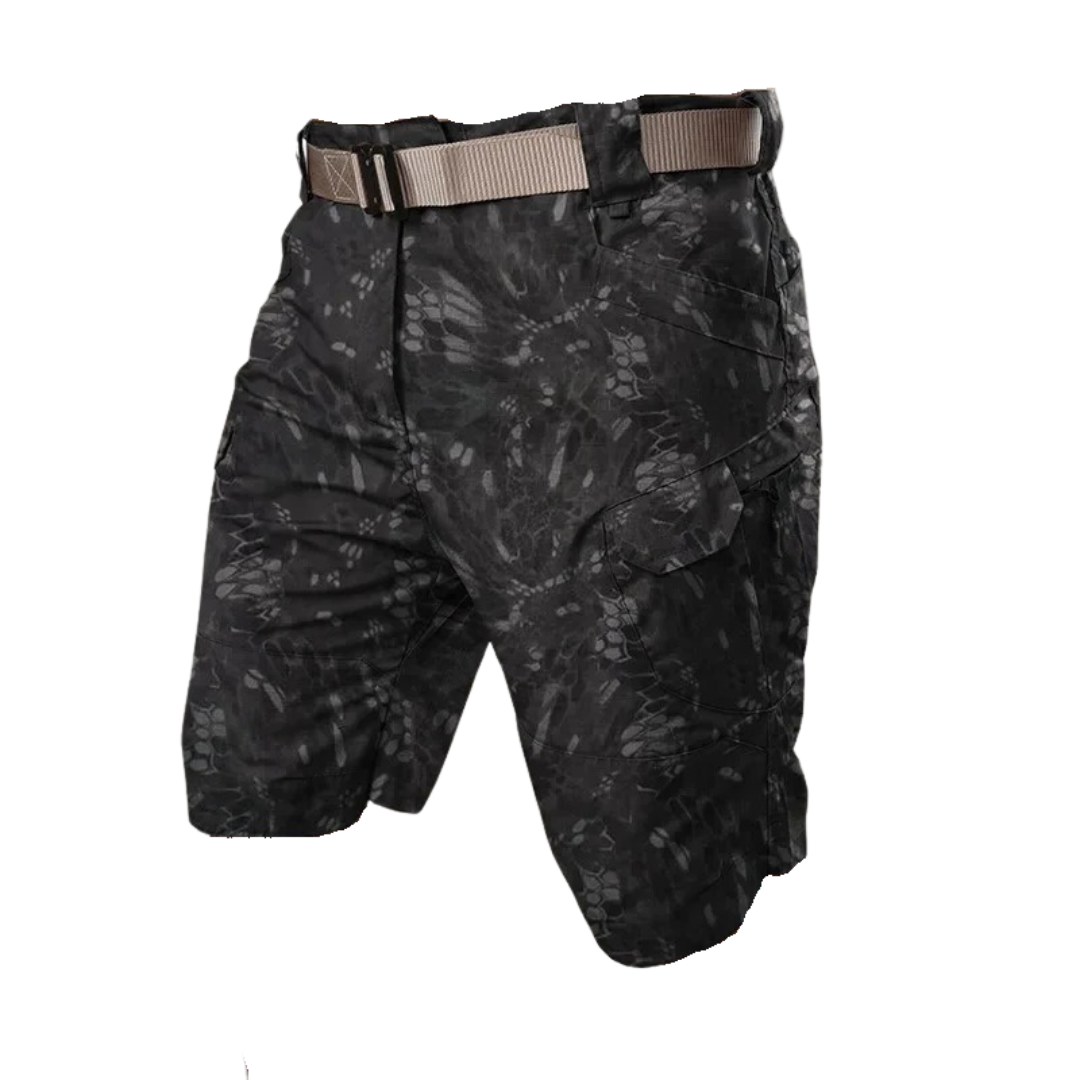 Herren Outdoor Shorts mit 6 Reißverschlusstaschen - FlexTrek Cargo Shorts