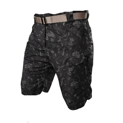 Herren Outdoor Shorts mit 6 Reißverschlusstaschen - FlexTrek Cargo Shorts