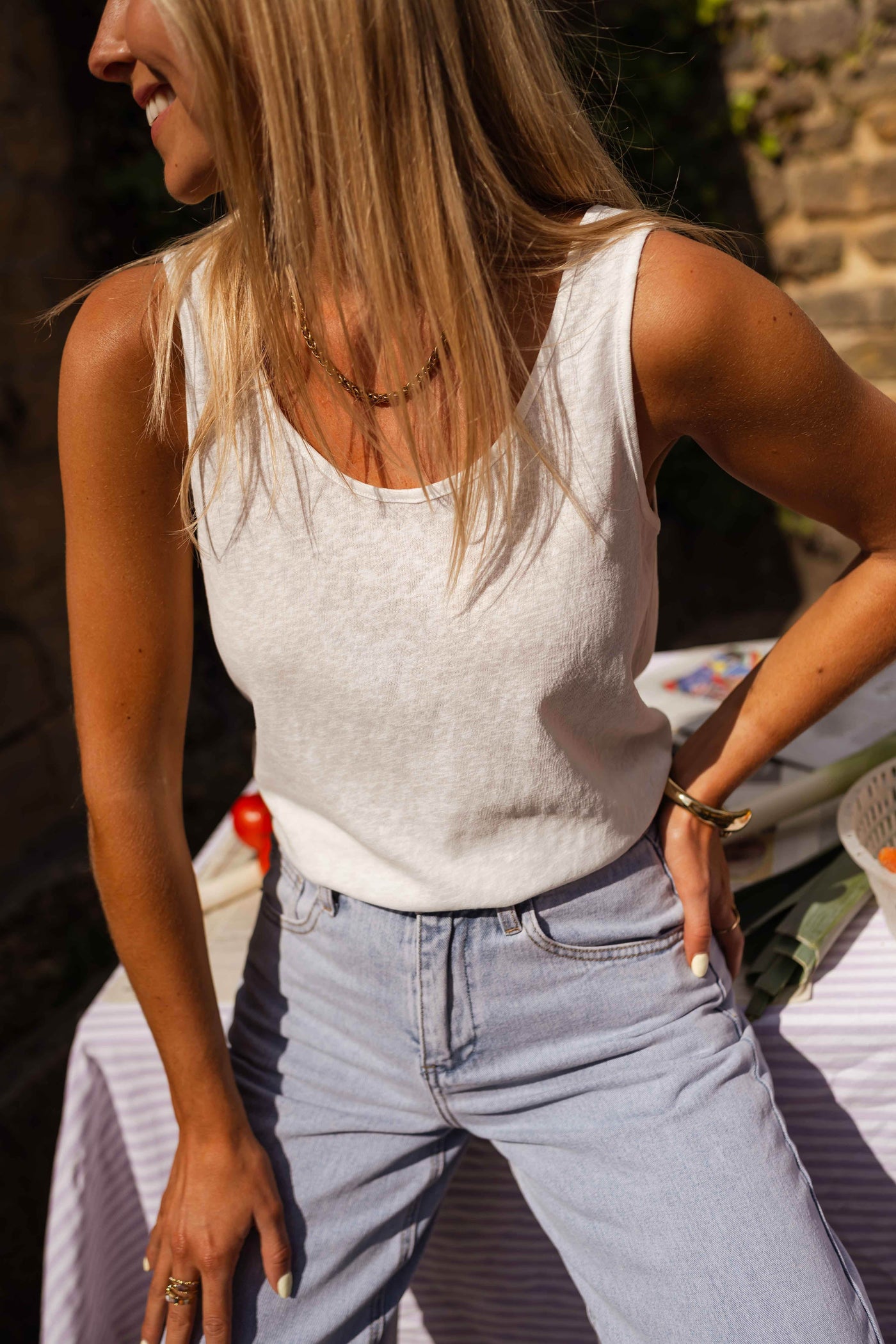 Bella | Top Bronx - weiß