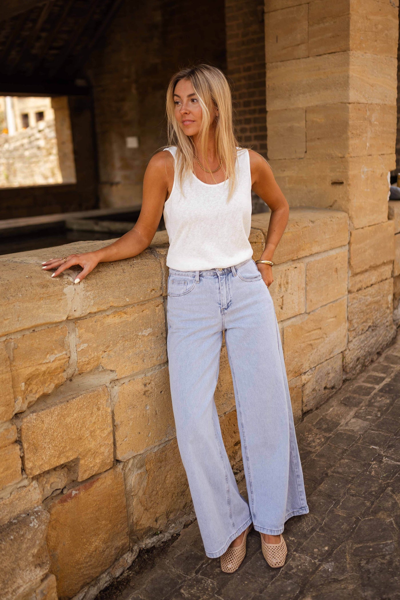 Bella | Top Bronx - weiß