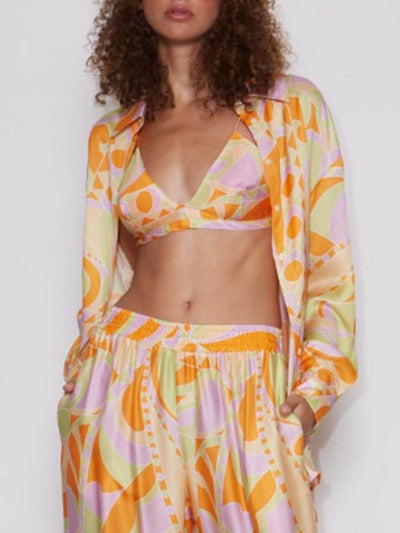 Vollständiges Mare-Stampa-Tropica Set – Hemd und koordinierte Hosen