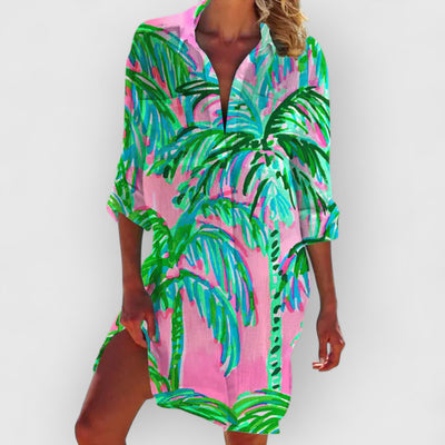 Violet | Farbenfrohes Kleid aus edlen Materialien