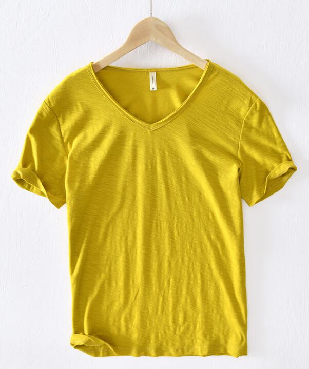 Leichtes Leinen V-Ausschnitt Shirt Herren – Atmungsaktiv & Sommerlich – Thilo