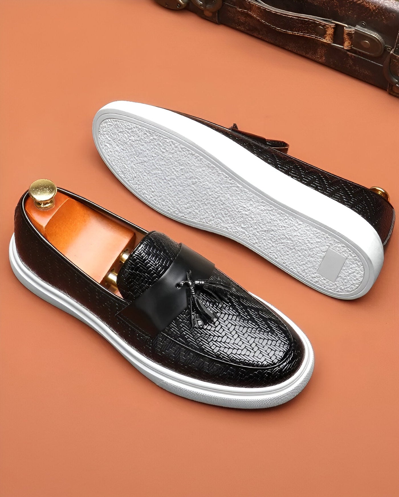 Elegante Leder Herren Loafer