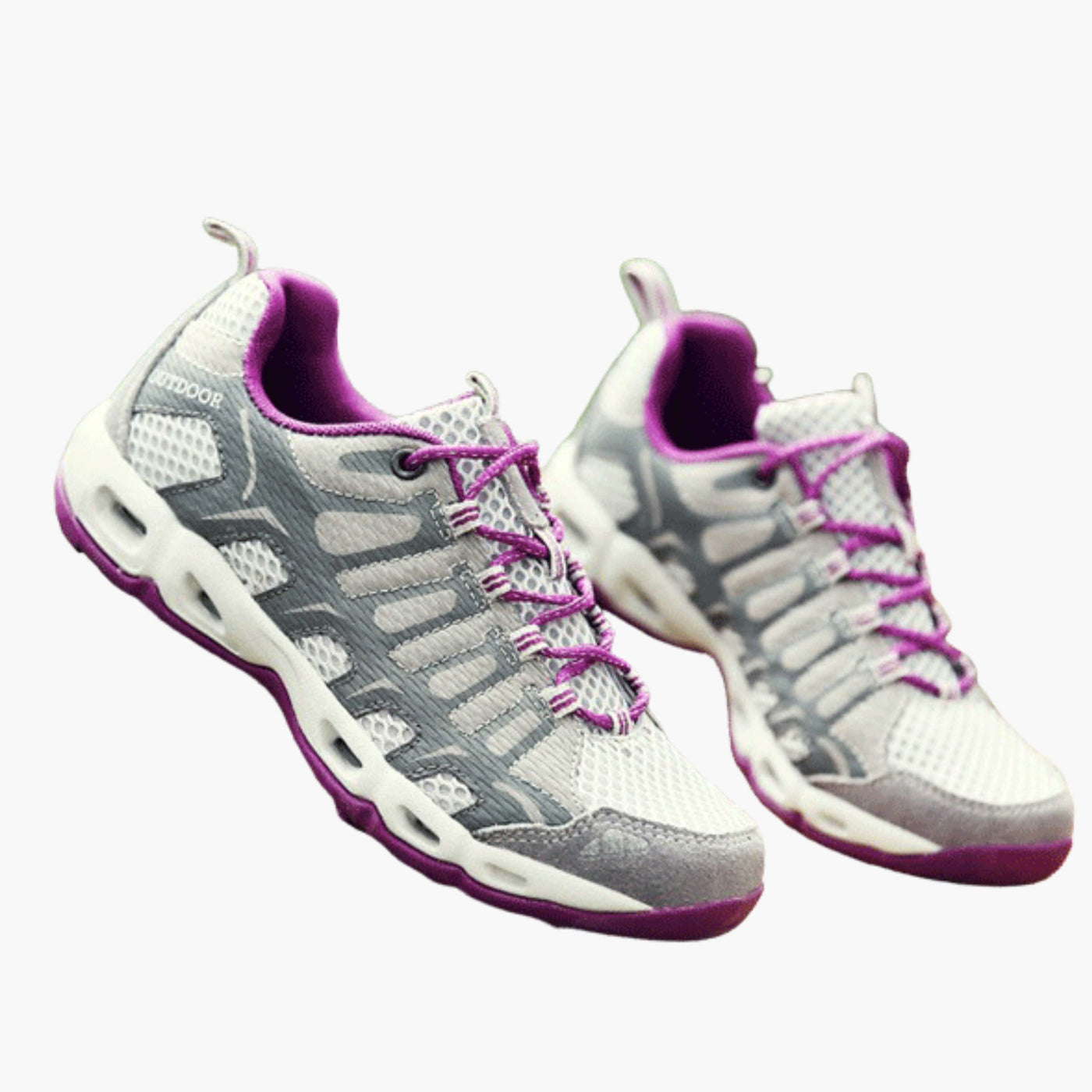 Unisex Trekking-Schuhe mit Schnürverschluss und profilierter Außensohle