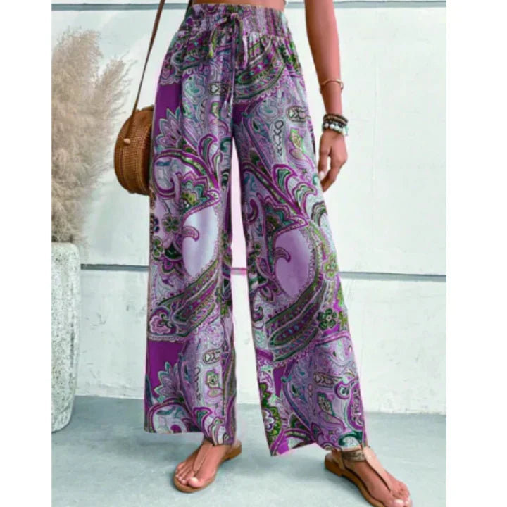 Damenhose Im Boho Stil | Weites Bein