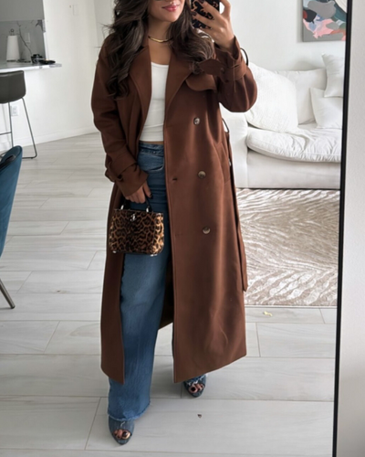Marie | Banbury Wildleder Trenchcoat