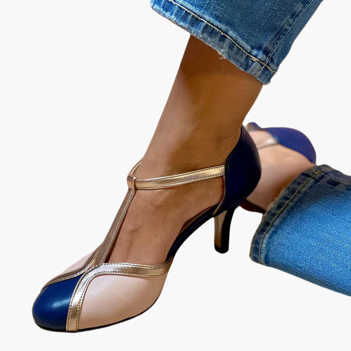 Alessia™ | Bunte High Heels mit T-Strap