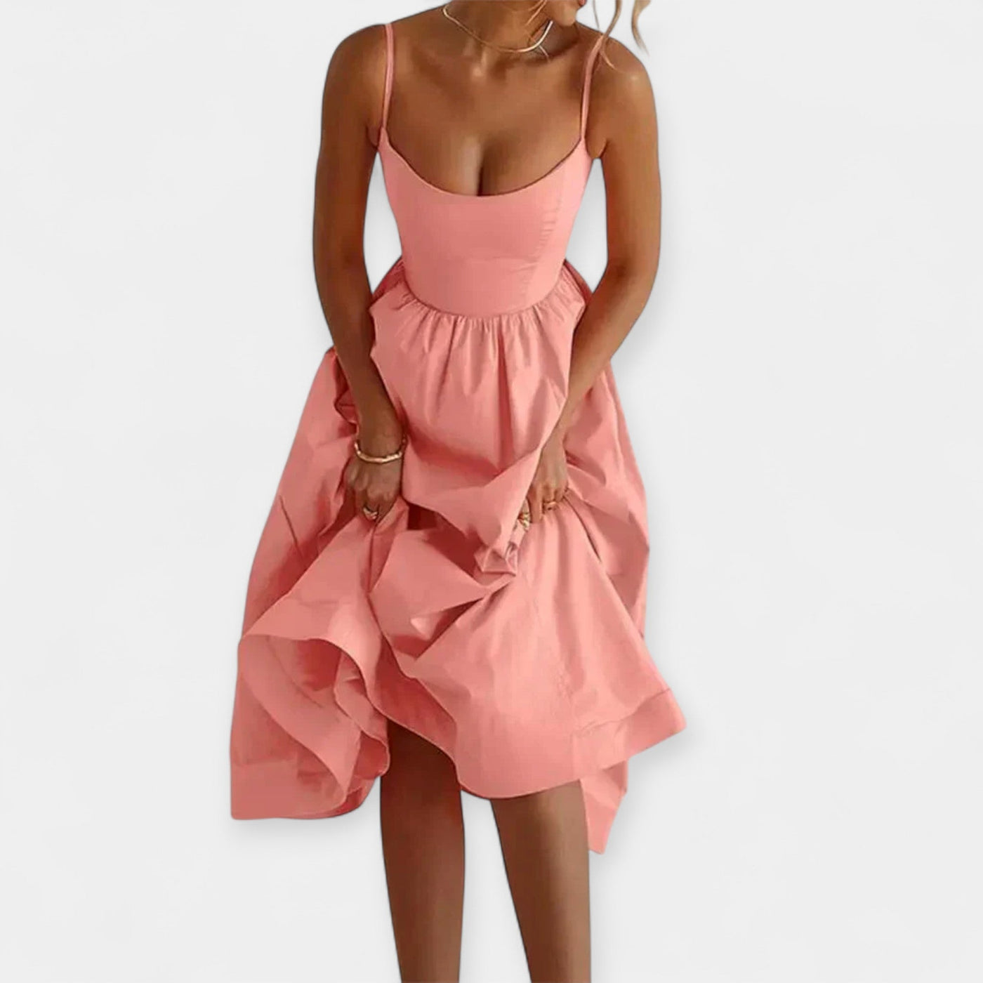 Shelley – Minikleid Mit Rundhalsausschnitt Und Trägern