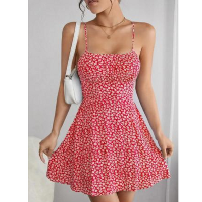 Igritte | Schlankes Cami-Kleid mit Blumenmuster