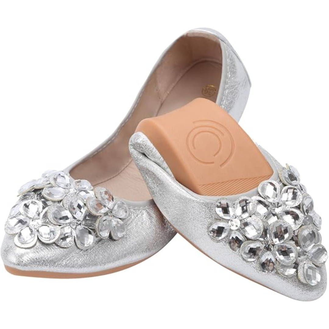 Chinbee - Glamouröse Strass-Ballerinas für Damen