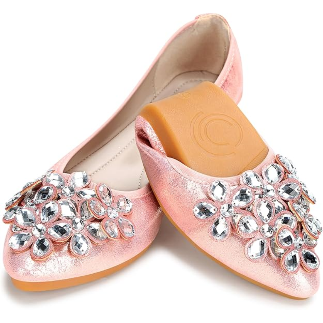 Chinbee - Glamouröse Strass-Ballerinas für Damen